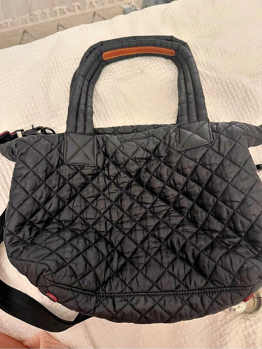 MZ Wallace Medium Sutton Quilted Tote in Black